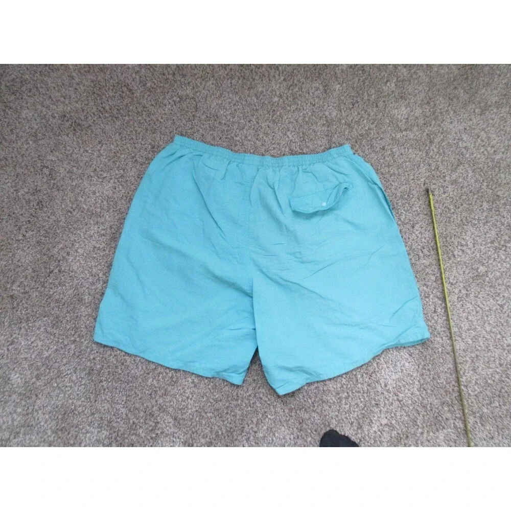 Patagonia swim trunks mens M blue lined turqoise